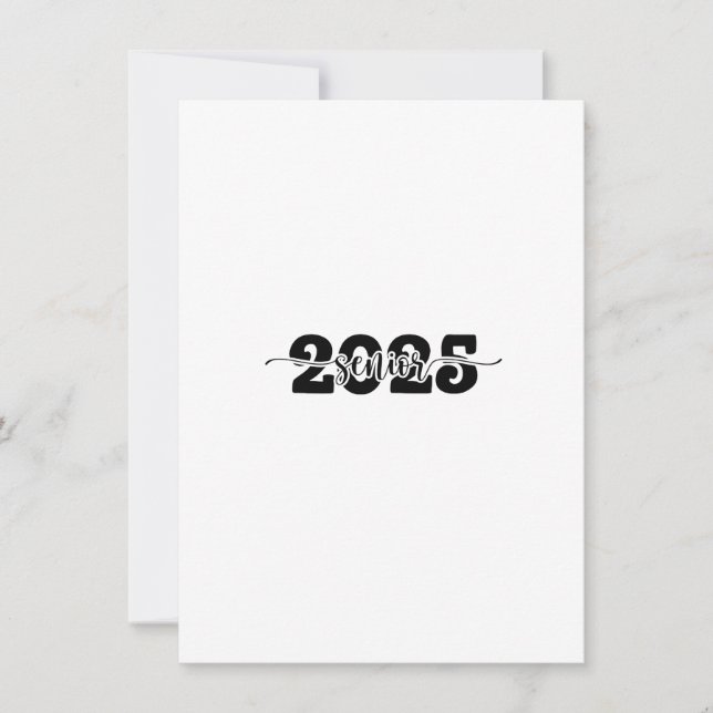  2025 Senior Graduation Class of 2025 School  Invitation (Front)