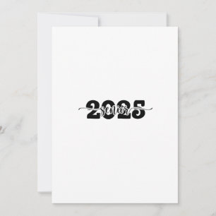  2025 Senior Graduation Class of 2025 School  Invitation