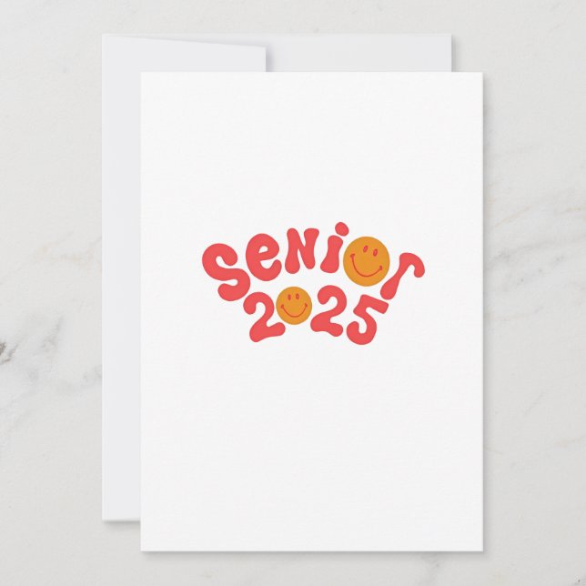 2025 Senior Graduation Summer Vacation Graduate Invitation (Front)