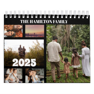 2025 Simple Custom Family Photo Collage   Calendar
