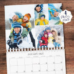 2025 Simple Custom Photo Collage 4 Per Month Calendar<br><div class="desc">Create your own custom personalized photo collage calendar with 4 pictures per month (53 total photos including cover photos) utilizing this simple, easy-to-upload photo collage template for each month. Ideal to feature favourite family, kids and pet pictures or showcase your photography to enjoy throughout the year. CALENDAR OPTIONS: Shown in...</div>