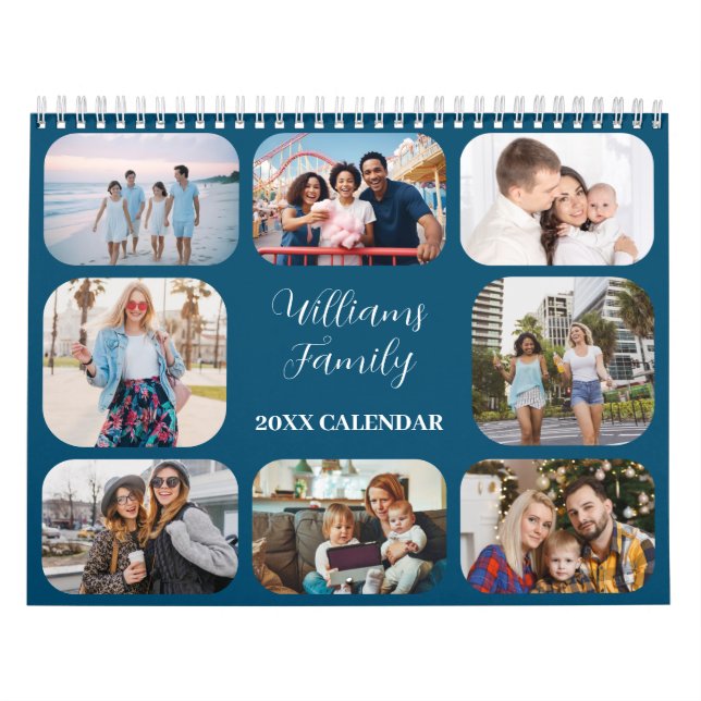 2025 Simple Modern Custom 21 Photos Family Calendar (Cover)