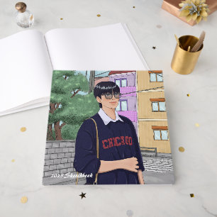 2025 Sketchbook for Artists – Customizable Guest Book