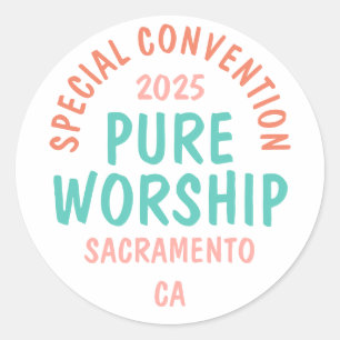 2025 Special Convention   JW  Classic Round Sticker