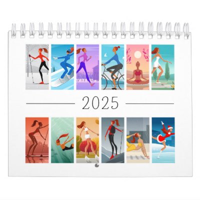 2025 Sport Fitness Young Woman Girl Colorful