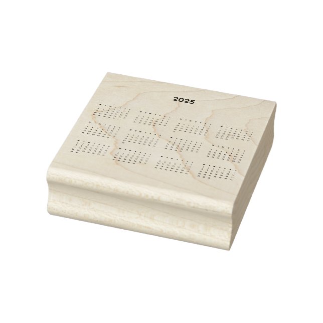 2025 Square Monthly Calendar     Rubber Stamp (Stamp)