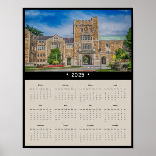 2025 Vassar College Main Entrance Wall Calendar Poster