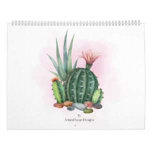 2025 Watercolor Desert Wall Calendar