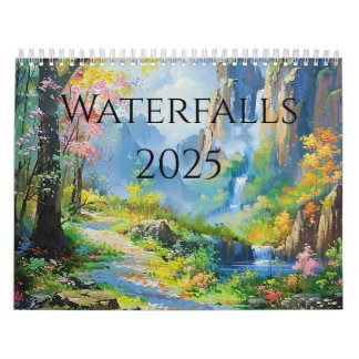 2025 Waterfall Paintings Calendar