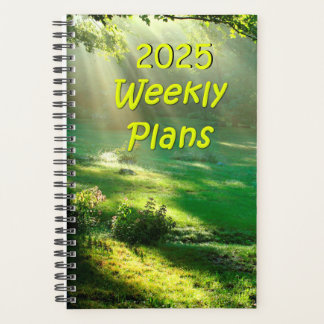 2025 Weekly Plans Simple Heaven's Light Design Planner