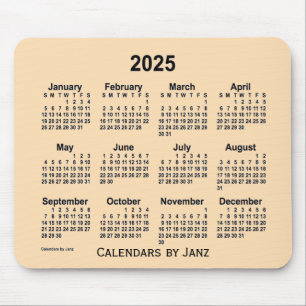 2025 Wheat Calendar by Janz Mouse Pad