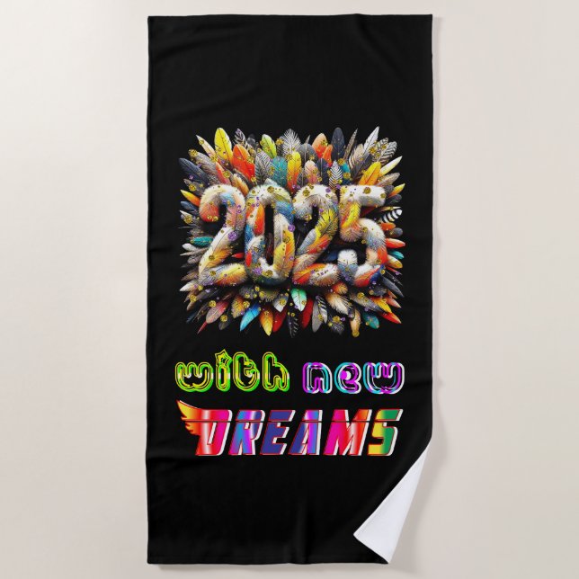 2025 With New Dreams Beach Towel (Front)
