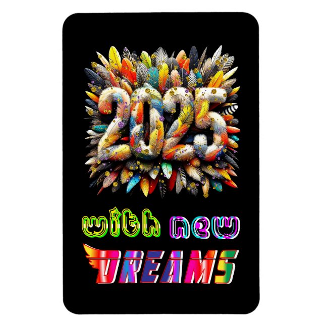 2025 With New Dreams Magnet (Vertical)
