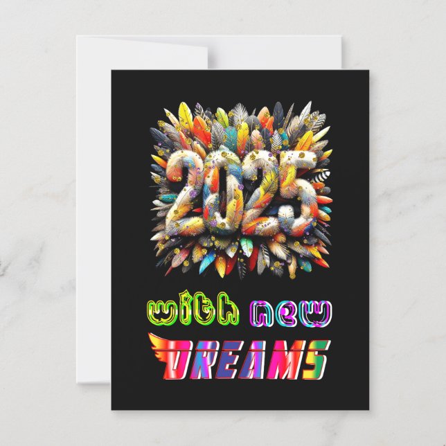 2025 With New Dreams Magnetic Invitation (Front)