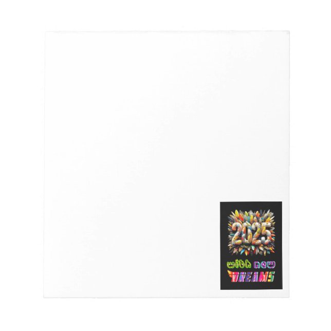 2025 With New Dreams Notepad (Front)