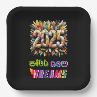 2025 With New Dreams Paper Plate