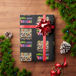 2025 With New Dreams Wrapping Paper