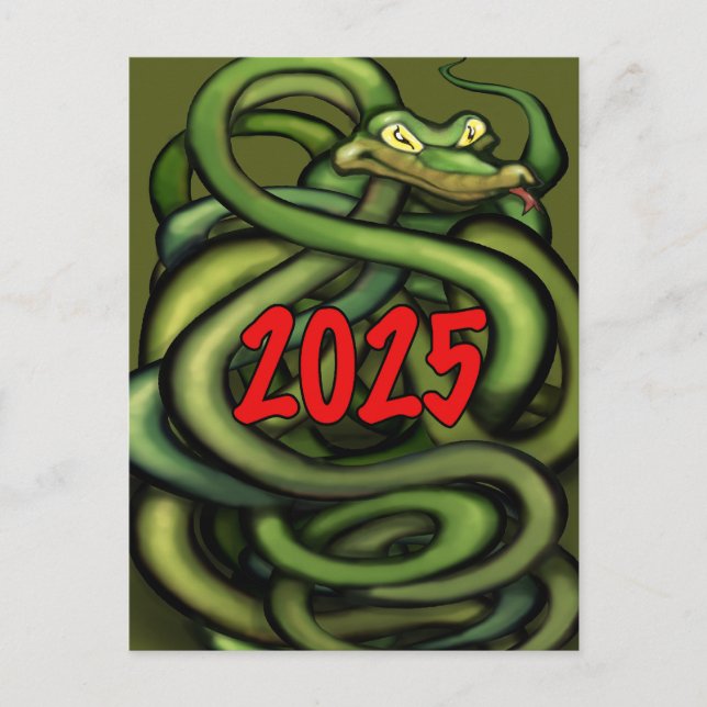 2025 Year of the Snake Card (Front)