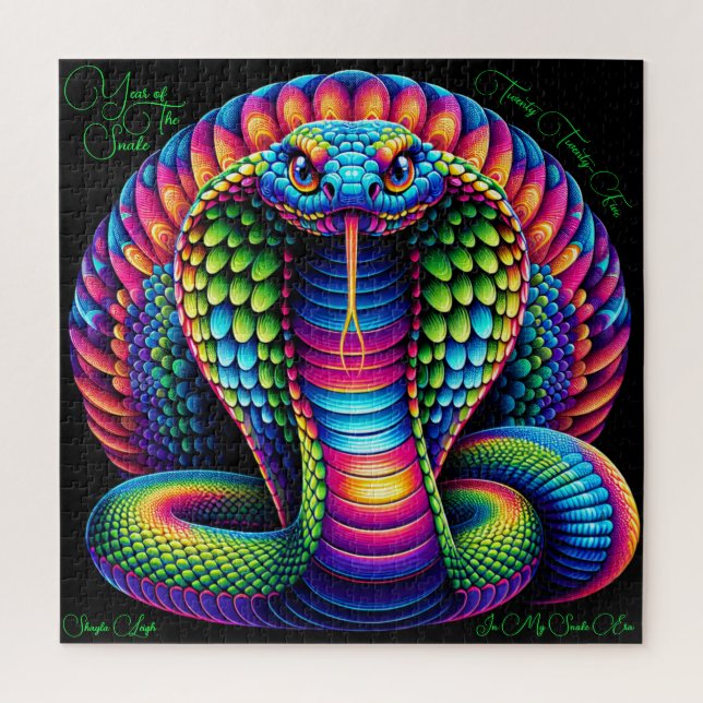 2025 Year of the Snake Jigsaw Puzzle (Vertical)