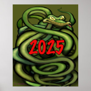 2025 Year of the Snake Poster