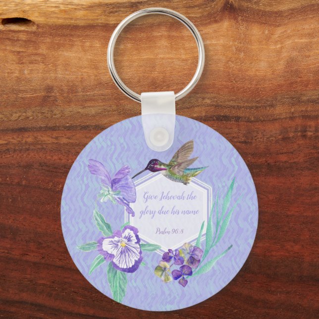 2025 year text Give Jehovah glory Keychain (Front)