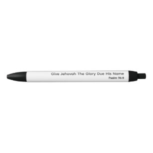 2025 Year Text   JW Black Ink Pen