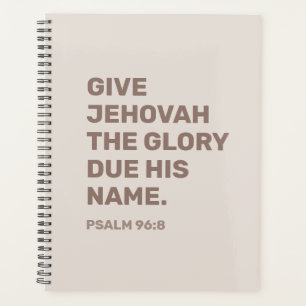 2025 Year Text Planner – Psalm 96:8 JW Planner