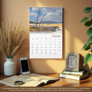 2025 Yellowstone National Park Calendar