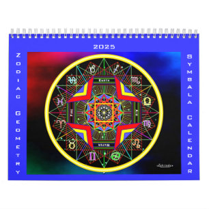 2025 Zodiac Geometry Symbala Calendar