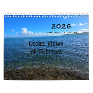 2026 12-Month Okinawan Ocean Views Calendar