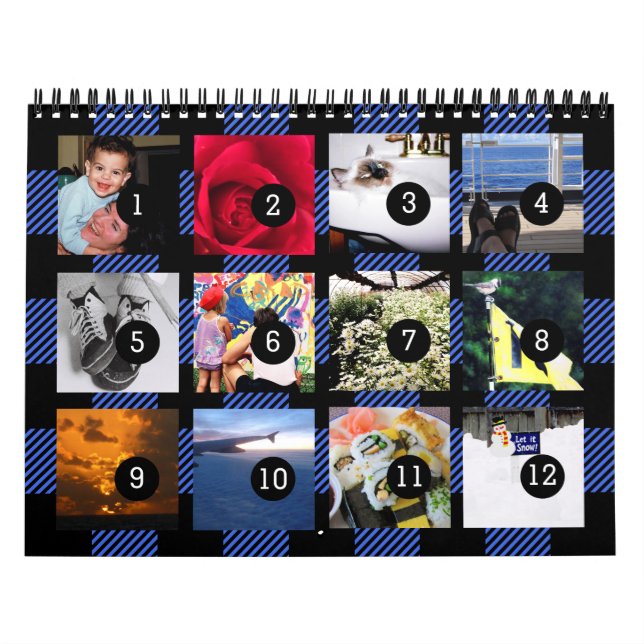 2026 12 of Your Own Photos Calendar Buffalo Check (Cover)