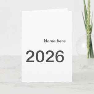 2026 2027 2028 name title here year bold letter card