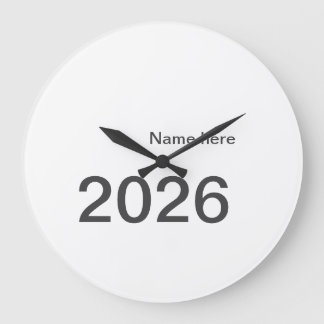 2026 2027 2028 name title here year bold letter  large clock