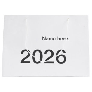 2026 2027 2028 name title here year bold letter  large gift bag