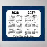 2026-2027 Police Box Blue School Calendar by Janz