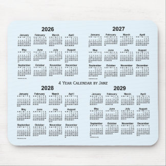 2026-2029 Alice Blue 4 Year Calendar by Janz  Mouse Pad