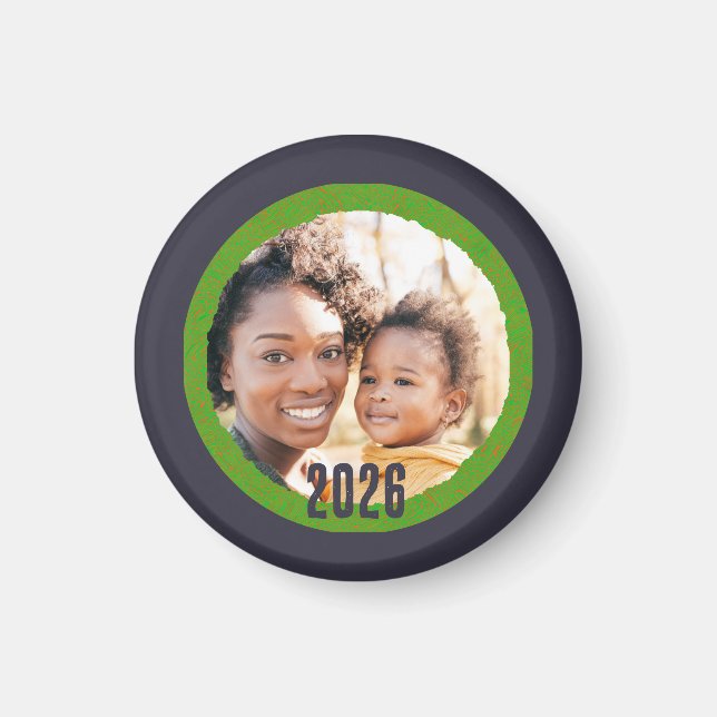 2026 Add Photo New Year Magnet (Devant)