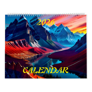 2026 Amazing Beautiful Splendour Landscapes Four Calendar