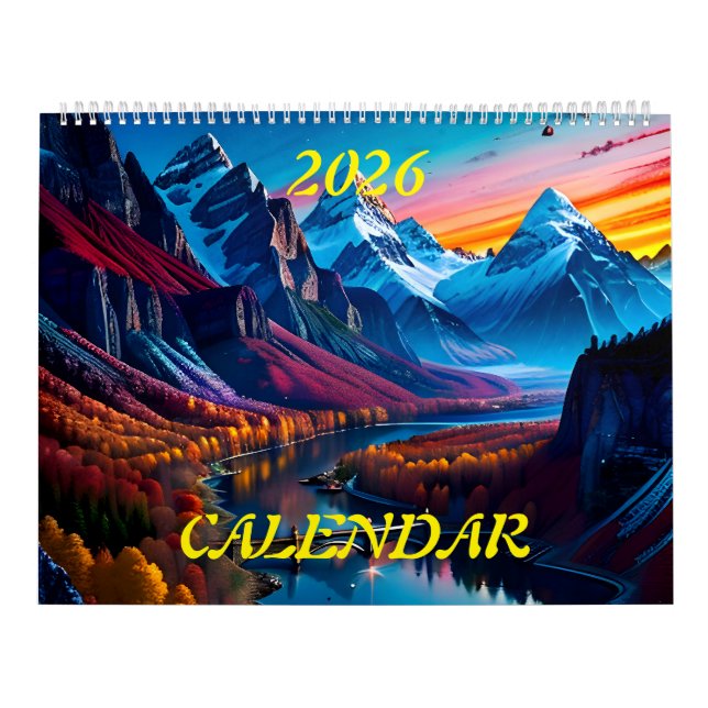 2026 Amazing Beautiful Splendour Landscapes Two Calendar (Cover)