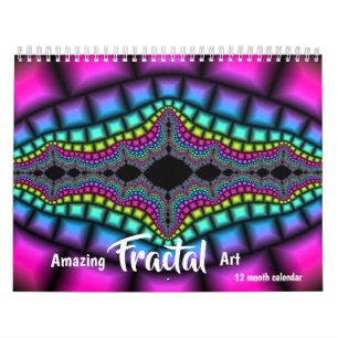 2026 Amazing Fractal Art Psychedelic Calendar
