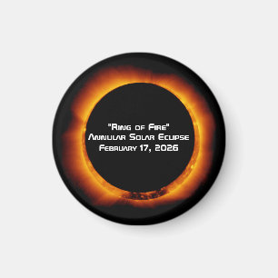 2026 Annular Ring of Fire Solar Eclipse Magnet
