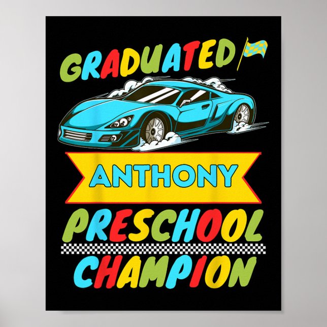 2026 Anthony Personalized Last Day Of Preschool Gr Poster (Front)