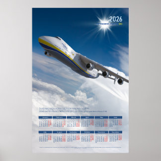 2026 Antonov An-225 Mriya Tribute Poster Calendar