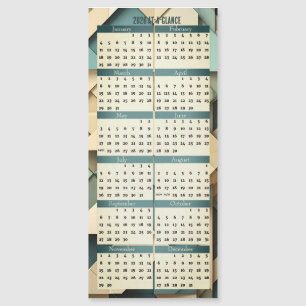 2026 At A Glance Calendar Magnetic Card