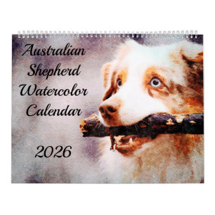 2026 Australian Shepherd Cattle Dogs Aussies Gift Calendar
