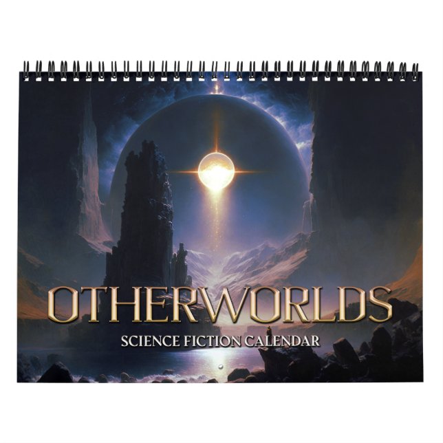 2026 Autres mondes Science Fiction Art Calendrier (Protection)