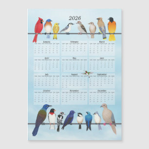 2026 backyard birds calendar