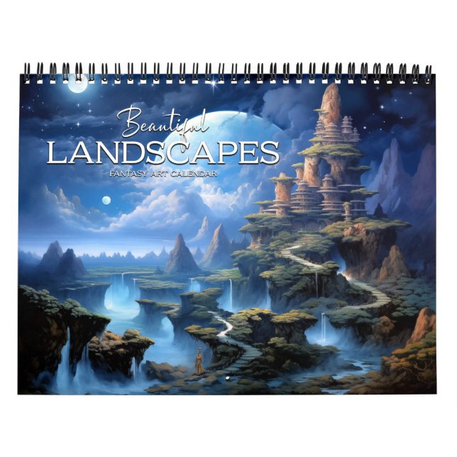 2026 Beautiful Landscapes 5 Fantasy Nightscapes Calendar (Cover)