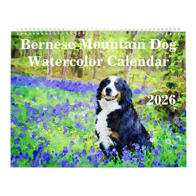 2026 Bernese Mountain Dog Mama Lover Owners Gift Calendar (Cover)