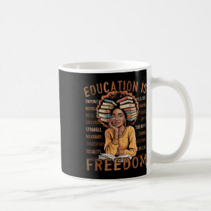 2026 Black History Month Education Is Freedom Blac Coffee Mug